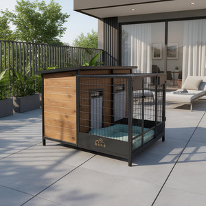 Heavy Duty Durable Outdoor Pet House S M L Sizes Eco Recyclable Weatherproof <strong>Dog</strong> <strong>Kennel</strong> for Garden - Product Image 1