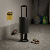 Piège à taupes tunnel solide et durable en plastique ABS, écologique, répulsif pour souris, réutilisable, attrape-rongeurs d'extérieur pour jardin