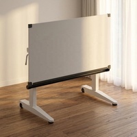 Bureau debout pneumatique réglable en hauteur, pliable à 2 pieds, avec plateau rotatif, pour le bureau à domicile et l'étude
