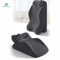 Oreiller de lecture en mousse à mémoire de forme avec support thoracique, oreiller d'aide pour le lit et les activités intimes avec design tricoté pour le cou, nouveauté pour le sommeil