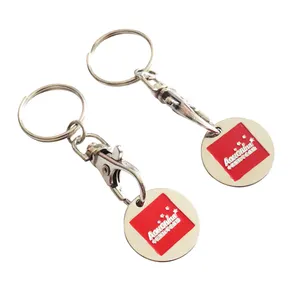 Metal Aluminum Alloy Key Ring Shopping Trolley Tokens Key Ring Holder  Keychain