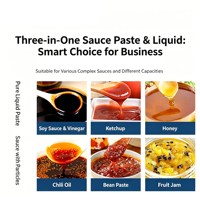 Machine de remplissage et d'emballage pneumatique pour sachets de sauces, liquides, miel, confiture, beurre de cacahuète et autres produits alimentaires