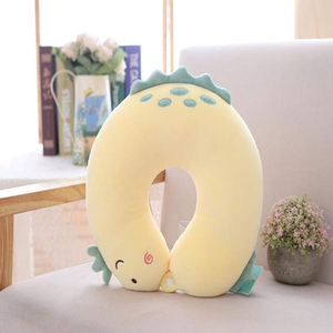 Almohada de Viaje Creativa en Forma de Dinosaurio, de Algodón PP Suave, para Siestas en la Oficina y Viajes, con Soporte Cervical de Dibujos Animados - Product Image 3