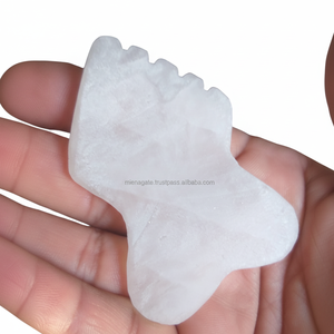 หินหยกขาวธรรมชาติที่ดีที่สุดคริสตัลขัดคอนทัวร์กัวซานวดหน้าบำรุงผิวตามหลักสรีรศาสตร์โมรารักษาความรัก - Product Image 1