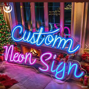 Señal de neón personalizada <span class=keywords><strong>gratis</strong></span> de Ewen-Luz de pared LED personalizada para dormitorio y fiestas, decoración regulable sin tarifa de diseño - Product Image 1