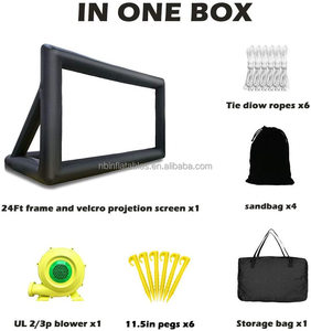 Ange nhà máy giá rẻ <span class=keywords><strong>Inflatable</strong></span> Màn hình phim với logo miễn phí 14ft ngoài trời Màn hình phim <span class=keywords><strong>Inflatable</strong></span> chiếu phim màn hình - Product Image 6