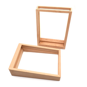 Wooden Photo <b>Frame</b> <b>Square</b> Solid Wood Desktop Display Stand Handmade Multi Size Specimen <b>Frame</b> - Product Image 3
