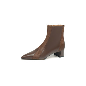 Stivali da Donna Autunno-Inverno di Alta Qualità in Pelle Bovina e Crine di Cavallo Fatti a Mano Stivaletti Retrò da Donna - Product Image 5