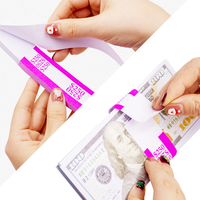 Vente en gros de ruban de cerclage en dollars américains de différentes couleurs ruban de cerclage de billets de banque auto-adhésif ruban de reliure spécifique à la banque