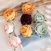 Bunga Peony Sutra Buatan Warna Kuning Merah Ungu Biru Ukuran 8*6cm, untuk Dekorasi Rumah, Pernikahan, Hari Valentine, Wisuda, Tahun Baru, Gaya Modern