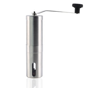 低最小起订量不锈钢手工咖啡研磨机，中国制造批发定制彩色圆形手动咖啡研磨机 - Product Image 1