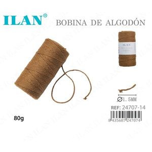 Bobina di Filo in Cotone 100% Ilan, Resistente, 80g 1.5mm per Cucito e Artigianato - Product Image 3