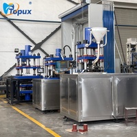 Machine de fabrication de blocs de zircone dentaire semi-automatique, équipement de pressage à sec de poudre de zircone dentaire 45 tonnes et 60 tonnes