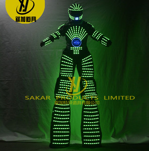 <span class=keywords><strong>Costume</strong></span> da Donna LED Colorato a Tema Alieno, Taglia Personalizzabile, in Materiale EVA, per Spettacoli di Danza, Performance sul Palco, Bar, KTV, Stile Futuristico - Product Image 2