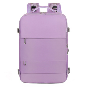 Sac à dos multifonctionnel antivol en tissu Oxford imperméable avec fermeture éclair, séparation sec/humide, design géométrique, port USB – Vente en gros usine, haute qualité - Product Image 3