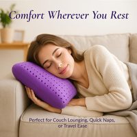 OME Cooling Lavender Memory Foam Oreiller de repos au lit Support ventilé pour le positionneur fonctionnel du dos de l'estomac