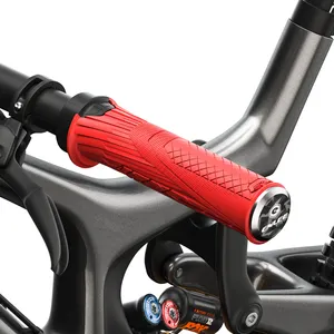<span class=keywords><strong>Poignée</strong></span> en caoutchouc pour vélo <span class=keywords><strong>de</strong></span> montagne Enlee, verrouillable et antidérapante, poignées ergonomiques en TPR pour guidon <span class=keywords><strong>de</strong></span> vélo BMX - Product Image 1