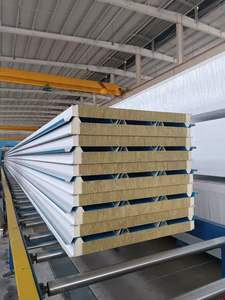 Panneau sandwich en laine <span class=keywords><strong>de</strong></span> <span class=keywords><strong>roche</strong></span> avec bordure en PU, insonorisant et ignifuge, pour atelier <span class=keywords><strong>de</strong></span> <span class=keywords><strong>menuiserie</strong></span> en Malaisie - Product Image 6