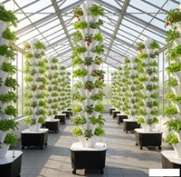 Tour hydroponique à 60 sites sur roues pour la maison et le jardin, système de culture vertical en colonne, hydroponie et aéroponie