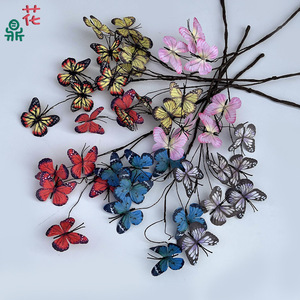 Arreglo de Mariposas Artificiales, Flores de Seda de Colores Mezclados, Decoración para Bodas, Uso en Exteriores - Product Image 4