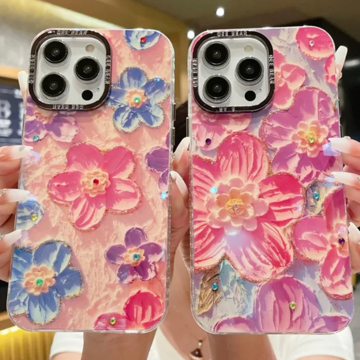 Fashion Designer IMD Rainbow Marble Mobile Phone Accessories Cover For iPhone 15 Pro max 14 13 12 11 Girl Women Lady Case Fundas