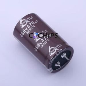 ตัวเก็บประจุอิเล็กโทรไลต์อะลูมิเนียมแบบ Snap-in รุ่น TLS 450VS 470uF(M) ขนาด 30*50 มม. แบบ Through hole, ขนาด D30xL50 มม. ความจุ 470uF 20% ความทนทานไฟฟ้า 450V ระยะขา 10 มม. - Product Image 1