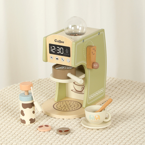 Set di Giocattoli da Cucina in Legno: Macchina del Caffè, Frullatore, Macchina del Pane - Gioco di Ruolo Educativo Montessori per Bambini, Simulazione di Cibo per l'Apprendimento - Product Image 2