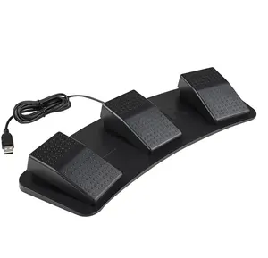 picadora de carne pedal de pie Suppliers-Interruptor de pie 3 TRIPLE acción de CONTROL de PEDAL para teclado y ratón PC portátil USB interruptor de pie PEDAL