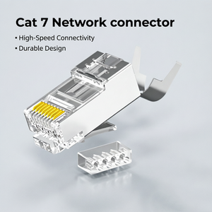 Connecteur Ethernet Cat7 RJ45, connecteur RJ45 8p8c, câble réseau, prise modulaire Ethernet, connecteur Cat7 RJ45 - Product Image 1