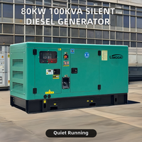 Groupe électrogène diesel silencieux Cummings Original Engine China avec alternateur et générateur, 60kva 70kva 80kva 90kva 100kva avec ATS
