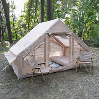 Tente de camping gonflable professionnelle pour usage extérieur, convient aux familles de 3 à 4 personnes, grand espace, fournisseur en gros