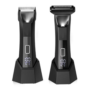 เครื่องเล็มขนบริเวณขาหนีบและลำตัว แบบสองหัว พร้อมใบมีดฟอยล์ กันน้ำระดับ IPX7 ใช้ได้ทั้งแบบเปียกและแห้ง เครื่องโกนขนบริเวณจุดซ่อนเร้น - Product Image 1