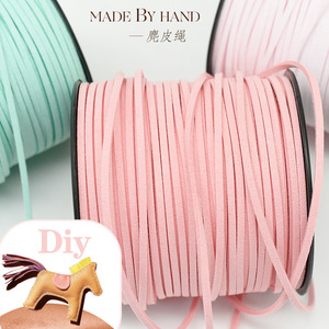 Colorful 3mm suede <b>rope</b> <b>bracelet</b> necklace cord velvet <b>rope</b> DIY jewelry material square leather <b>rope</b> handmade DIY accessories - Product Image 1