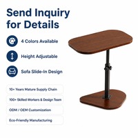Table basse relevable en gros avec plateau MDF, mobile, 5 couleurs, structure en acier pour salon et chambre à coucher, livraison directe