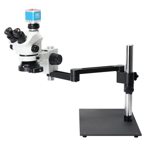4K Simul Focal 7X 50X Microscopio estéreo Trinocular Microscopio para teléfono SMT PCB Soldadura Microelectrónica Reloj Reparación de joyas - Product Image 4
