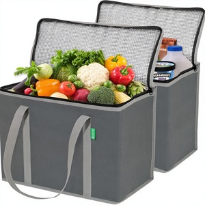 Sacs isothermes réutilisables légers et pliables grande capacité pour courses, pique-niques, pizzas et aliments – Direct Usine Vietnam - Product Image 3