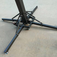 Torre de Elevación Telescópica Modular Plegable de Alta Resistencia de 6m con Soporte de Manivela y Capacidad de Carga de 250kg para Altavoces Line Array y Escenarios