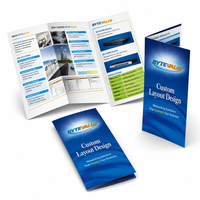 Brochure de Marketing Professionnelle Tri-fold en Couleur de Qualité Supérieure, Impression Personnalisée de Brochures