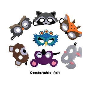 A934 <span class=keywords><strong>Animales</strong></span> <span class=keywords><strong>del</strong></span> <span class=keywords><strong>bosque</strong></span> Máscaras <span class=keywords><strong>de</strong></span> fieltro Criaturas <span class=keywords><strong>del</strong></span> <span class=keywords><strong>bosque</strong></span> Jungle Cosplay Campamento Fiesta temática Favores Suministros Niños Venta al por mayor Máscara <span class=keywords><strong>de</strong></span> terror - Product Image 3