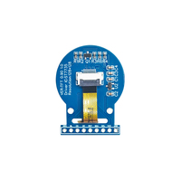 0,9 Zoll 128*128 SPI Rundes TFT LCD-Bildschirmmodul mit 9-Pin-Stecker PCB-Adapterplatine 0,9 Zoll Kleines ST7735 Kreisförmiges LCD-Display