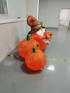 Suministros de fiesta de Halloween, levantamiento inflable, <span class=keywords><strong>calabaza</strong></span> elfa de 1,2 m para decoración de Halloween, venta al por mayor - Product Image 5