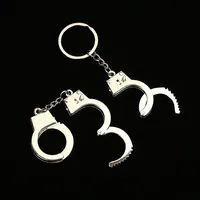 Gantungan Kunci Logam Mini Borgol Kreatif Grosir, Mainan Jari, Hadiah, Simulasi Borgol Dewasa, Souvenir