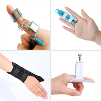 Attelle d'articulation de doigt fixe avec matériau respirant pour la récupération et l'immobilisation des fractures