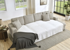 Canapé-lit surdimensionné, canapé-lit convertible 3 en 1 avec chaise longue à double rangement, canapé-lit sectionnel pour <span class=keywords><strong>salon</strong></span> - Product Image 6
