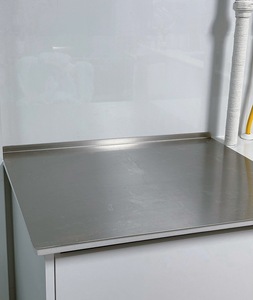 40x30 cm Rectángulo de doble cara 304 Bloque de cortar de acero inoxidable Panel de amasado rodante doméstico Utensilios de cocina para cortar frutas - Product Image 4