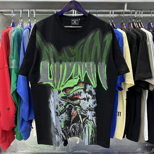 T-Shirt da <span class=keywords><strong>Uomo</strong></span> di Alta Qualità con Emozioni Miste, <span class=keywords><strong>Abbigliamento</strong></span> 100% Cotone, Magliette <span class=keywords><strong>Streetwear</strong></span> con Stampe Grafiche Oversize per <span class=keywords><strong>Uomo</strong></span> - Product Image 1