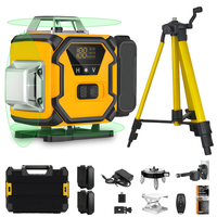 Niveau laser vert 4D 16 points en gros avec affichage numérique, résistant aux chutes, en alliage, pour extérieur, qualité industrielle, électronique, garantie 3 ans