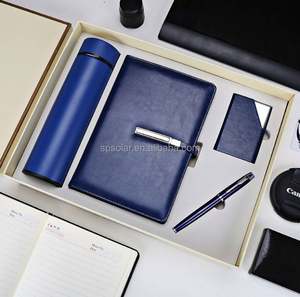 Agenda 2019 con Cubierta de Cuero y Logotipo de la Empresa, Set de Regalo de Diario, Cuaderno Personalizado con Cubierta de Cuero, Set de Regalo de Diario y Cuaderno - Product Image 1