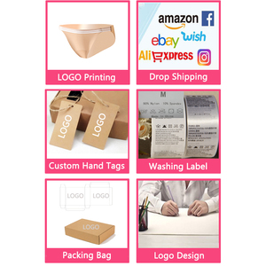 Sous-vêtements féminins sexy à taille basse rayés, grande taille, fesses rebondies, sans trace, culottes taille plus, tangas - Product Image 6