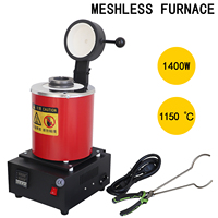 Fourneau de fusion d'or Auble 1kg 2kg 3kg, mini électrique 110V/220V 1600W, pour la fusion de l'argent, du cuivre, de l'aluminium, outil de fabrication de bijoux facile à utiliser